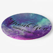 Assiettes En Carton Plaques Mariages Smokey Galaxy (Angle)