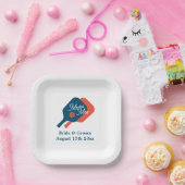 Assiettes En Carton Plaques mariages thématiques M. & Mme pickleball (Fête)