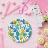 Assiettes En Carton Plaques motifs Cactus (Fête)