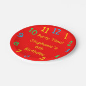 Assiettes En Carton Plaques papier, 6e anniversaire, rouge (Angle)