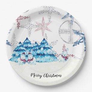 Assiettes En Carton Plaques papier 9 pouces pour Noël