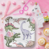 Assiettes En Carton Plaques papier à trois rapports pour filles (Fête)