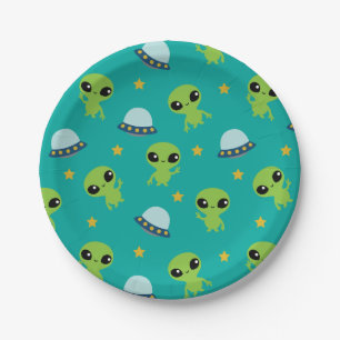 Assiettes En Carton Plaques papier Aliens