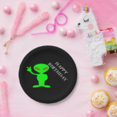 Assiettes En Carton Plaques papier Aliens d'anniversaire joyeuses (Fête)