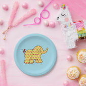 Assiettes En Carton Plaques Papier Anniversaire de enfant Circus Eleph (Fête)