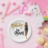 Assiettes En Carton Plaques Papier Anniversaire Diva (Fête)