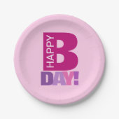 Assiettes En Carton Plaques papier Anniversaires simples et amusantes  (Devant)