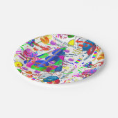 Assiettes En Carton Plaques papier Août, 14 Anniversaire (Angle)