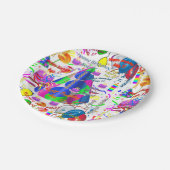 Assiettes En Carton Plaques papier Août, 17 Anniversaire (Angle)