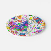 Assiettes En Carton Plaques papier Août, 2 Anniversaire (Angle)