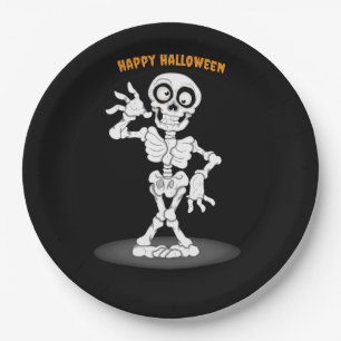 Assiettes En Carton Plaques papier Arrière - plans Halloween