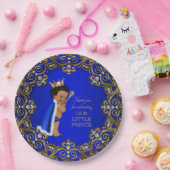 Assiettes En Carton Plaques papier Baby shower Afro Prince (Fête)