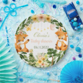 Assiettes En Carton Plaques papier baby shower renard (Fête)