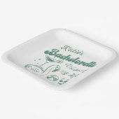 Assiettes En Carton Plaques Papier Bachelorette Green Beach (Angulaire)