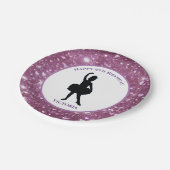 Assiettes En Carton Plaques papier Ballerina Dancer "Happy Birthday" (Angle)