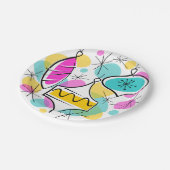 Assiettes En Carton Plaques papier Baubles Arbre Rétro (Angle)