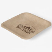 Assiettes En Carton Plaques papier BBQ personnalisées de l'entreprise (Angulaire)