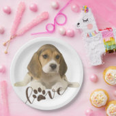 Assiettes En Carton Plaques papier beagles (Fête)