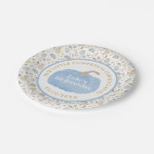 Assiettes En Carton Plaques papier bleu Citrouille 1er anniversaire (Angle)