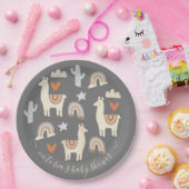 Assiettes En Carton Plaques papier Boho Scandi Mobile Baby shower (Fête)
