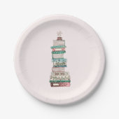 Assiettes En Carton Plaques papier Books & Blossoms (Devant)