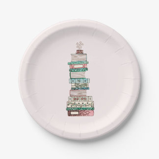 Assiettes En Carton Plaques papier Books & Blossoms