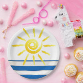 Assiettes En Carton Plaques papier "Bright Sunshine" (Fête)