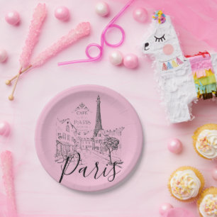 Assiettes En Carton Plaques Papier Café Paris