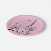 Assiettes En Carton Plaques Papier Café Paris (Angle)