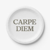 Assiettes En Carton Plaques papier Carpe Diem (Devant)