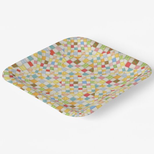 Assiettes En Carton Plaques papier Carrés 9" (Angulaire)