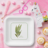 Assiettes En Carton Plaques papier Carrés 9" FRESH BAY FEUILLES (Fête)