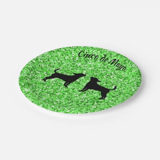Assiettes En Carton Plaques papier Cinco de Mayo Chihuahua (Angle)