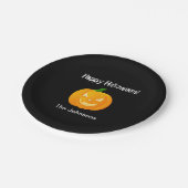 Assiettes En Carton Plaques papier citrouille Halloween (Angle)