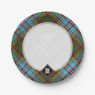Assiettes En Carton Plaques Papier Clan Anderson Tartan