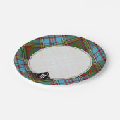 Assiettes En Carton Plaques Papier Clan Anderson Tartan (Angle)