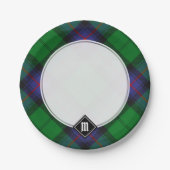 Assiettes En Carton Plaques Papier Clan Armstrong Tartan (Devant)
