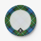 Assiettes En Carton Plaques Papier Clan Ferguson Tartan (Devant)