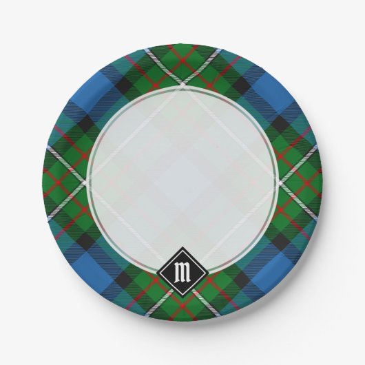Assiettes En Carton Plaques Papier Clan Ferguson Tartan (Devant)
