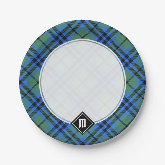 Assiettes En Carton Plaques Papier Clan Keith Tartan (Devant)