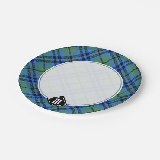 Assiettes En Carton Plaques Papier Clan Keith Tartan (Angle)