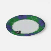 Assiettes En Carton Plaques Papier Clan Oliphant Tartan (Angle)