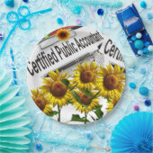 Assiettes En Carton Plaques papier comptables tournesol (Fête)