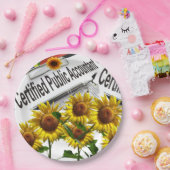 Assiettes En Carton Plaques papier comptables tournesol (Fête)