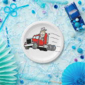 Assiettes En Carton Plaques papier Conducteur de camion (Fête)