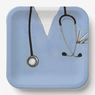 Assiettes En Carton Plaques papier Creative Nurse Party