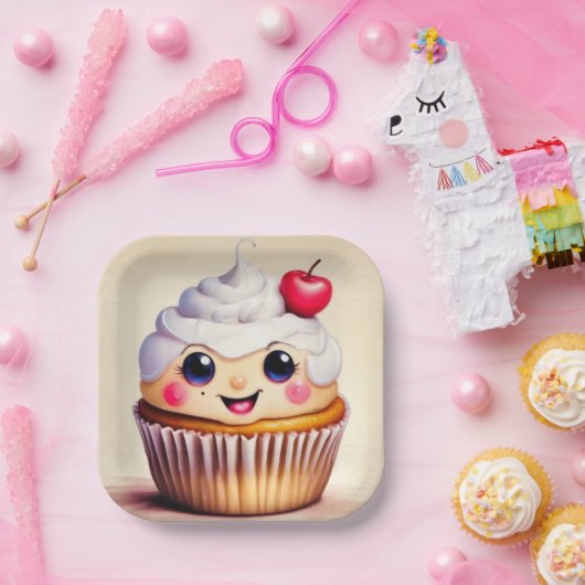 Assiettes En Carton Plaques papier Cupcake Days (Fête)