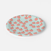 Assiettes En Carton Plaques Papier Cute Peach (Angle)