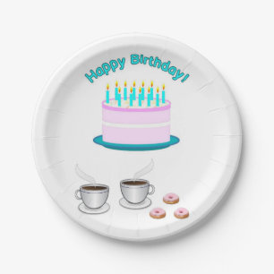 Assiettes En Carton Plaques papier d'anniversaire