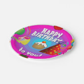 Assiettes En Carton Plaques papier d'anniversaire (Angle)